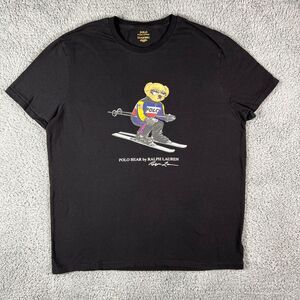 POLO BEAR by Ralph Lauren T-shirt Men XL Crew Neck Ski Racing Edition